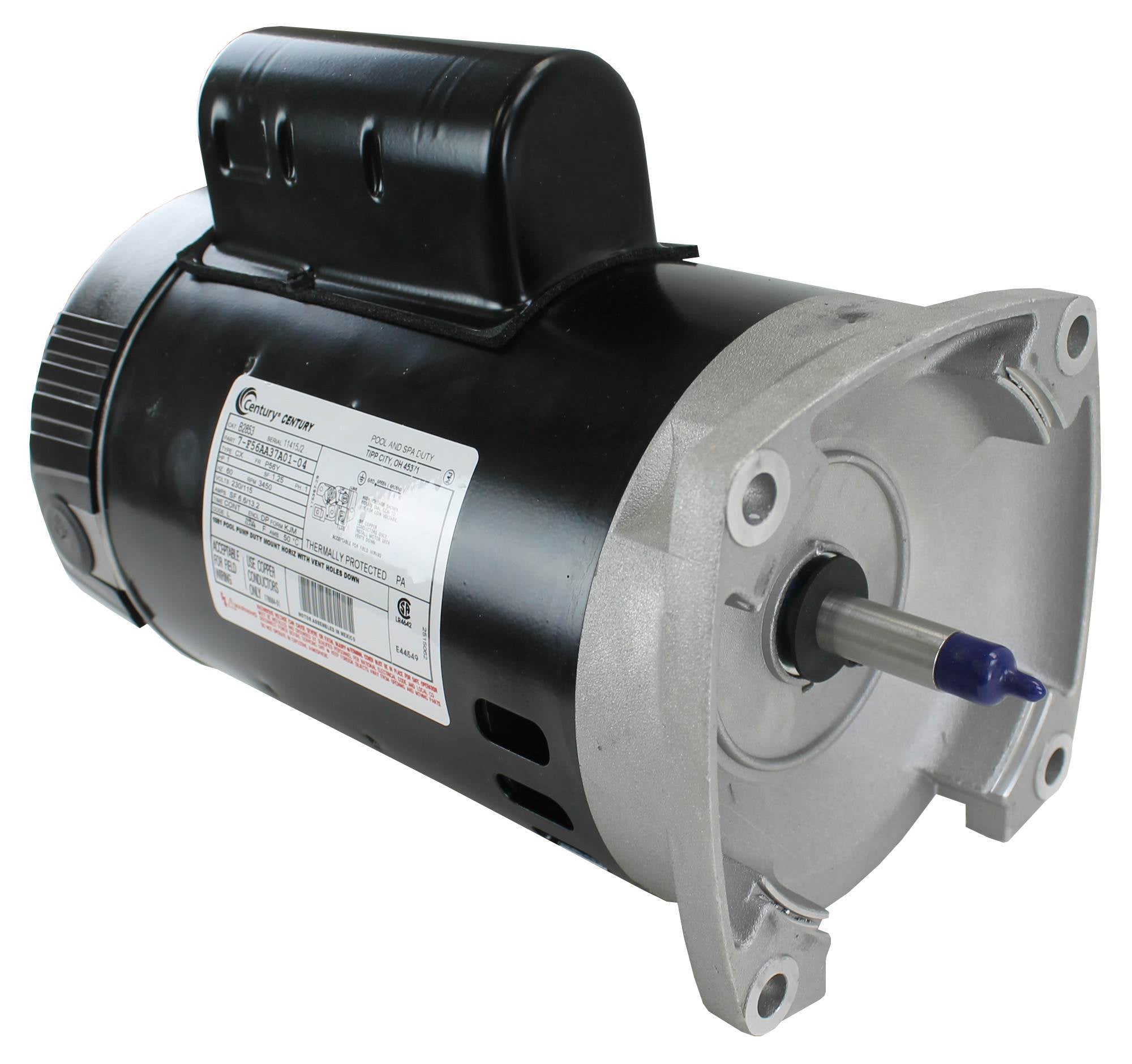 A.O. Smith Century 1HP 115/230V Square Flange Up-Rate Pool Motor (Open Box)