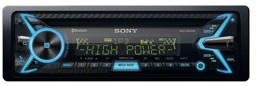 SONY MEXXB100BT Bluetooth FM Car Single Din Audio CD Player Stereo | Open Box