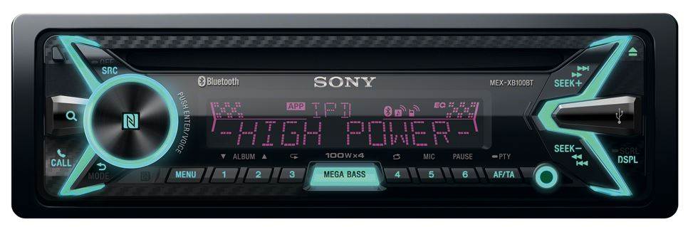 SONY MEXXB100BT Bluetooth FM Car Single Din Audio CD Player Stereo | Open Box