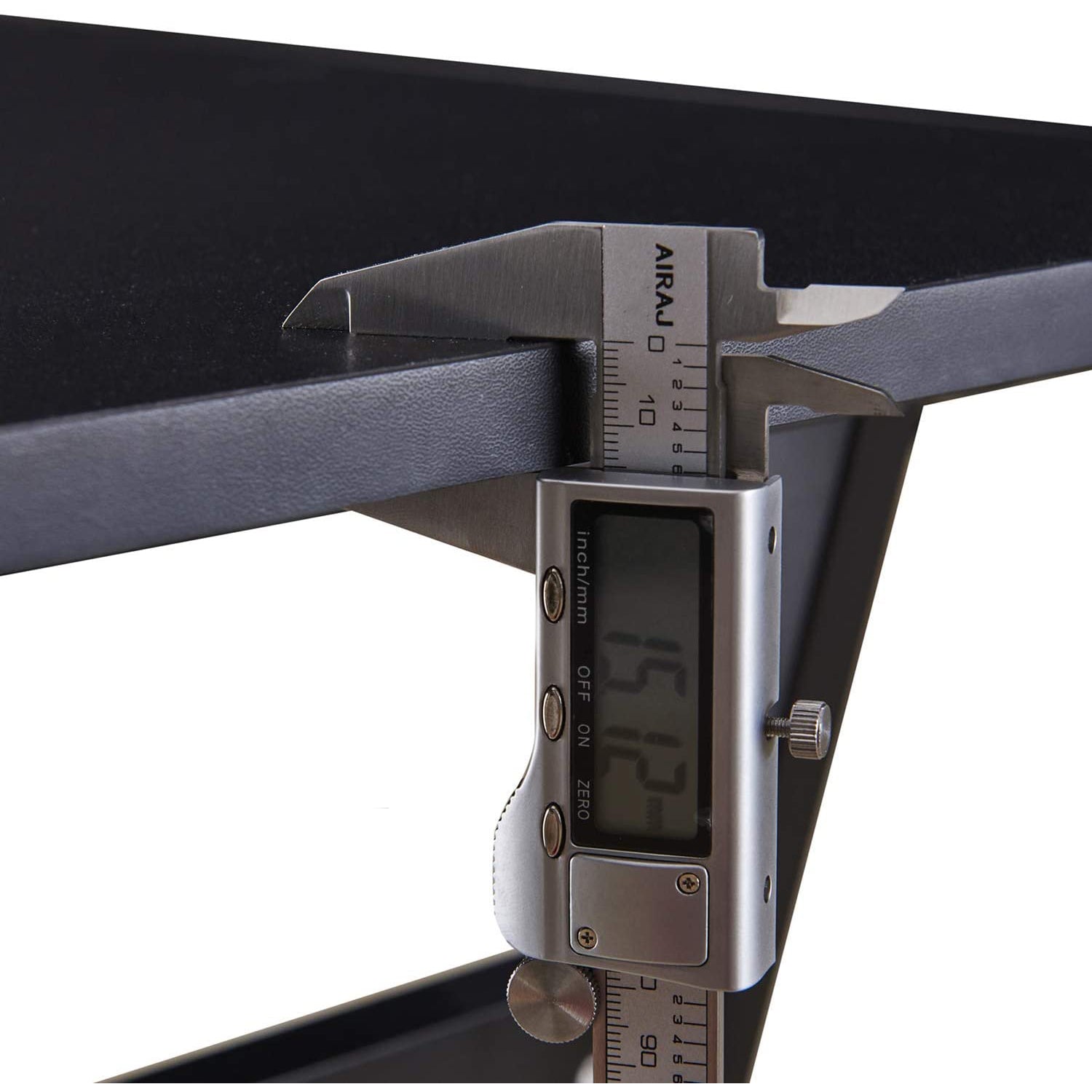 Ivinta Modern L Shaped Gaming Computer Desk w/ Keyboard Tray, Black (Used)