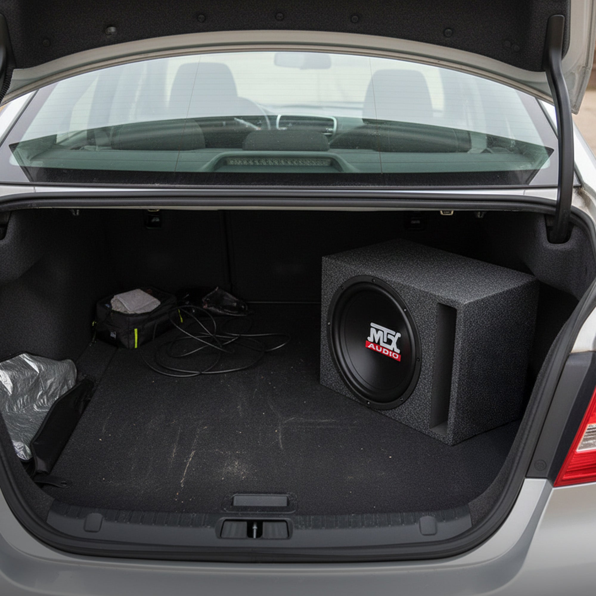 MTX Audio TN10-04 10 Inch Car Subwoofer with TN1004 Vented Ported Enclosed Box