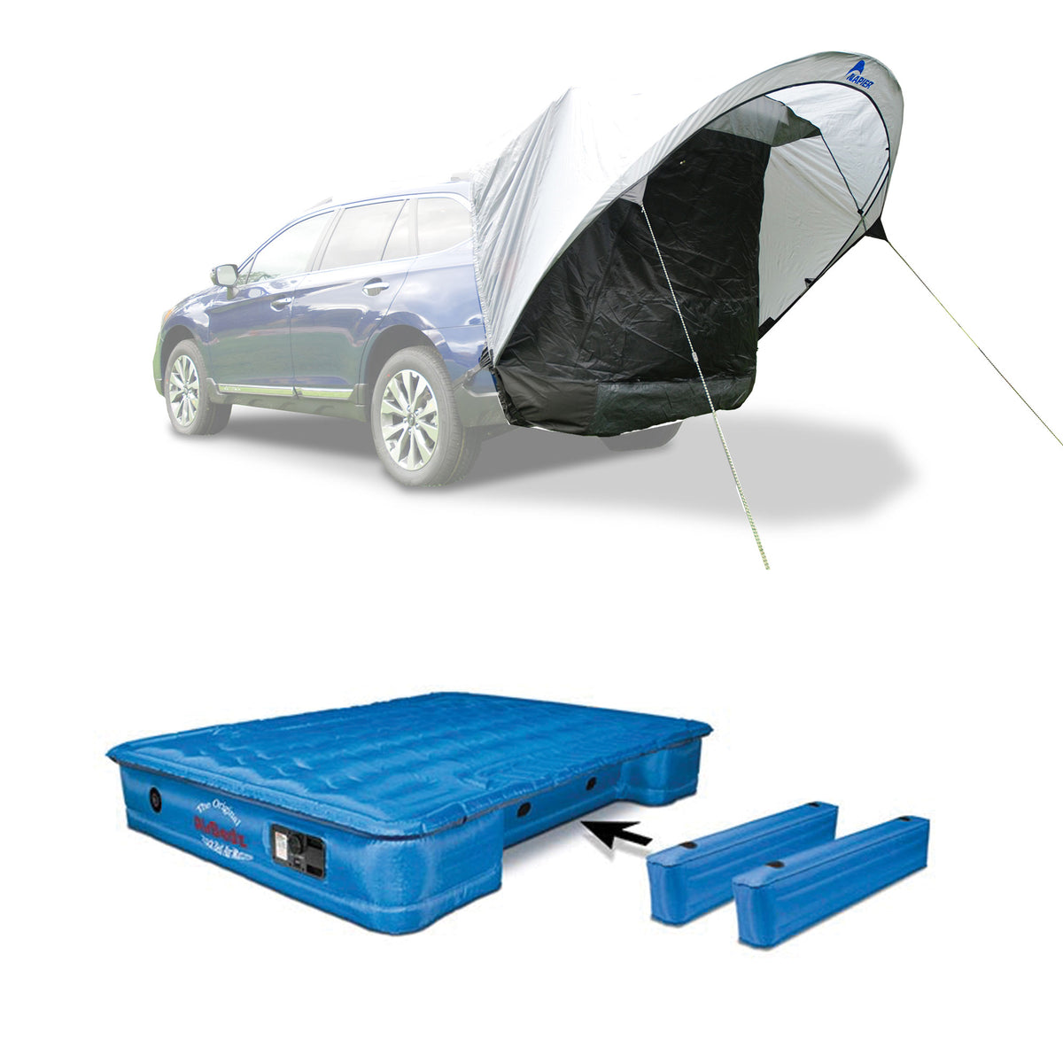 Napier Sportz Cove SUV Tent w/AirBedz Truck Bed Air Mattresses w/ Built In Pump