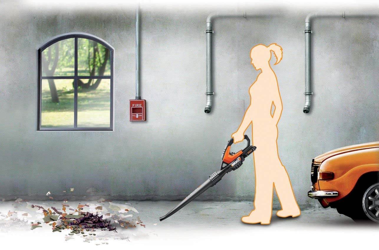 Worx WORXAIR Lithium Multi-Purpose Blower/Sweeper/Cleaner, 20-volt (Used)