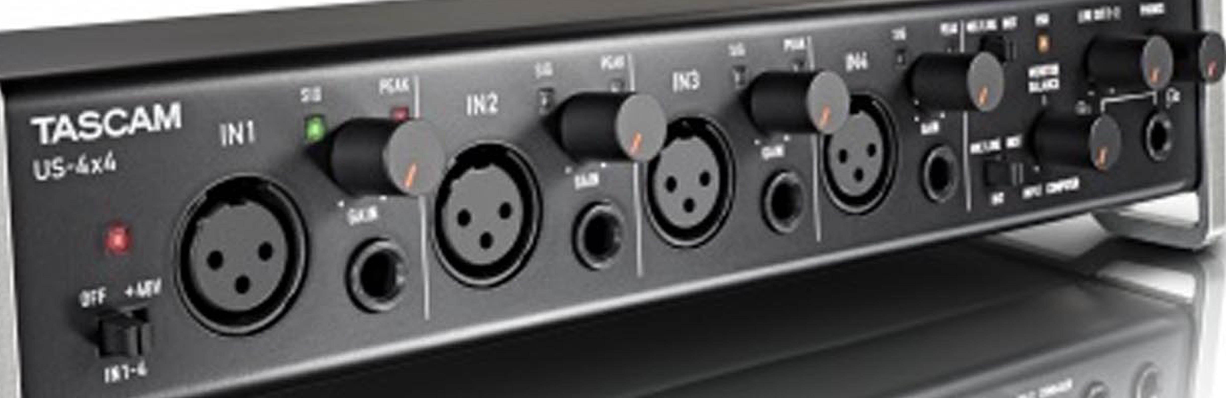 TASCAM US-4X4 4 Channel USB 2.0 Audio/MIDI Recording PC Interface w/ Software