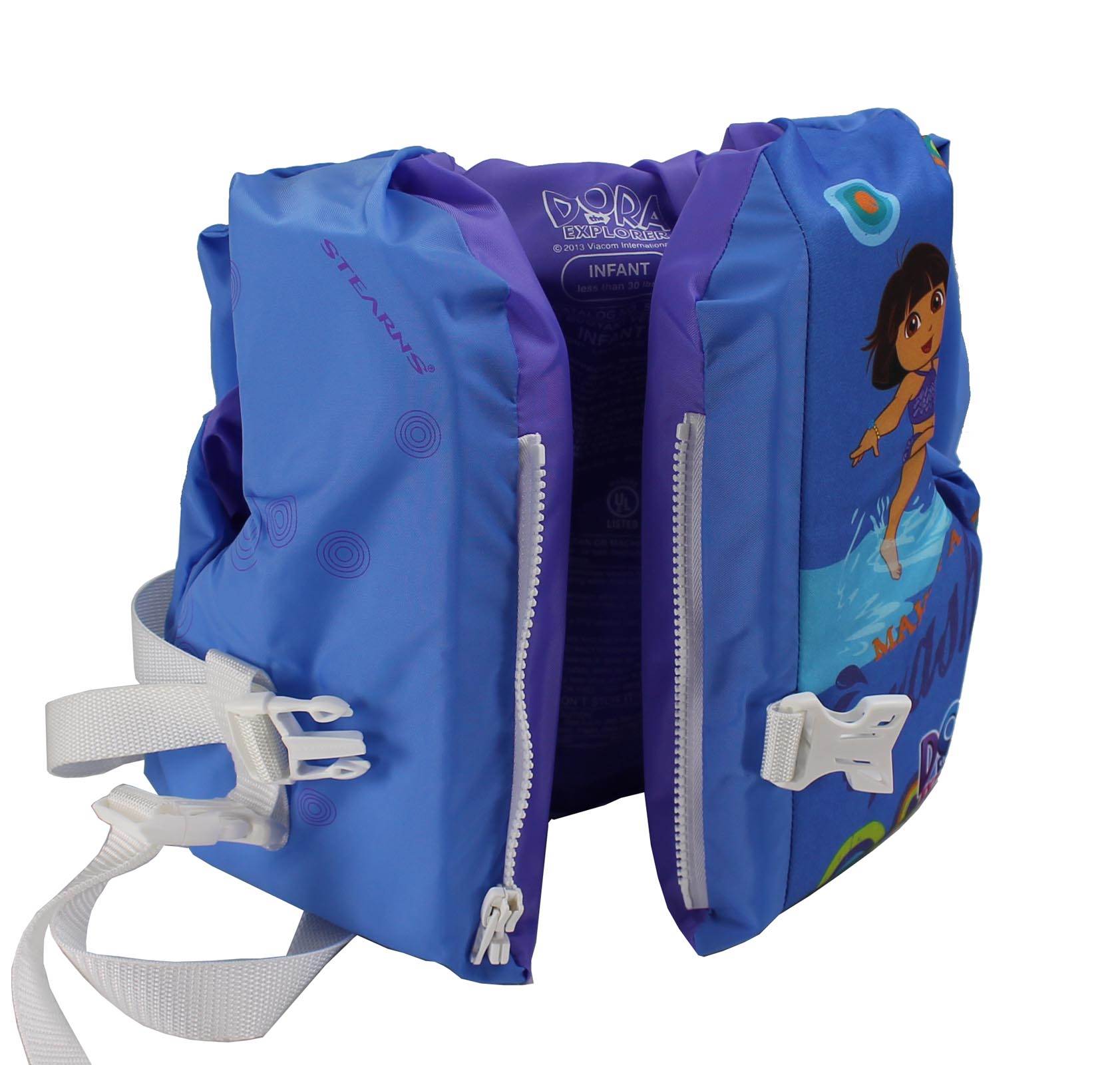COLEMAN Stearns Dora The Explorer Infant Life Jacket Vest w/ Handle (Open Box)