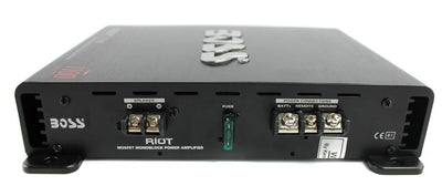 BOSS AUDIO Riot R1100M Mono Car Amp Amplifier plus Sub Bass Remote + Wiring Kit