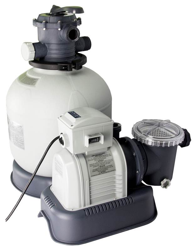 Intex Krystal Clear 3000 GPH Sand Filter Pool Pump w/ 15000 Gal Saltwater System