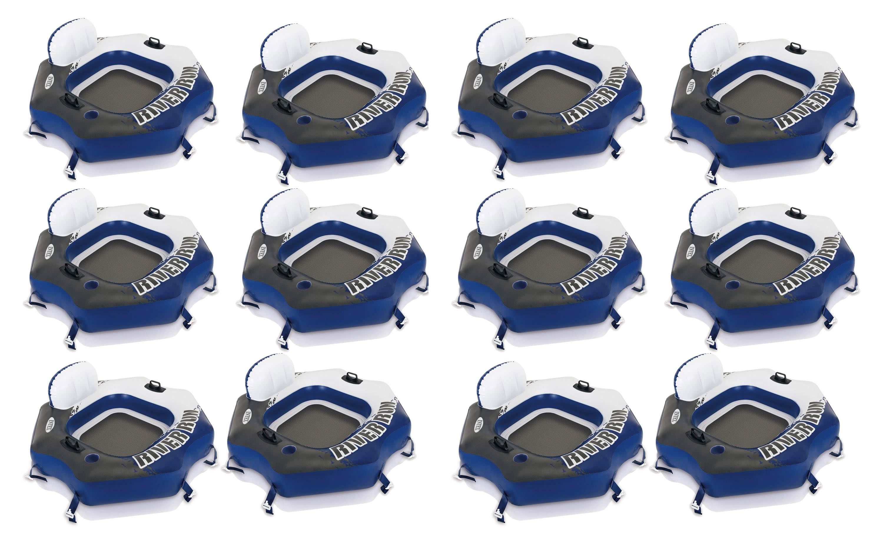 Intex River Run Connect Lounge Inflatable Floating Water Tube 58854EP (12 Pack) - VMInnovations