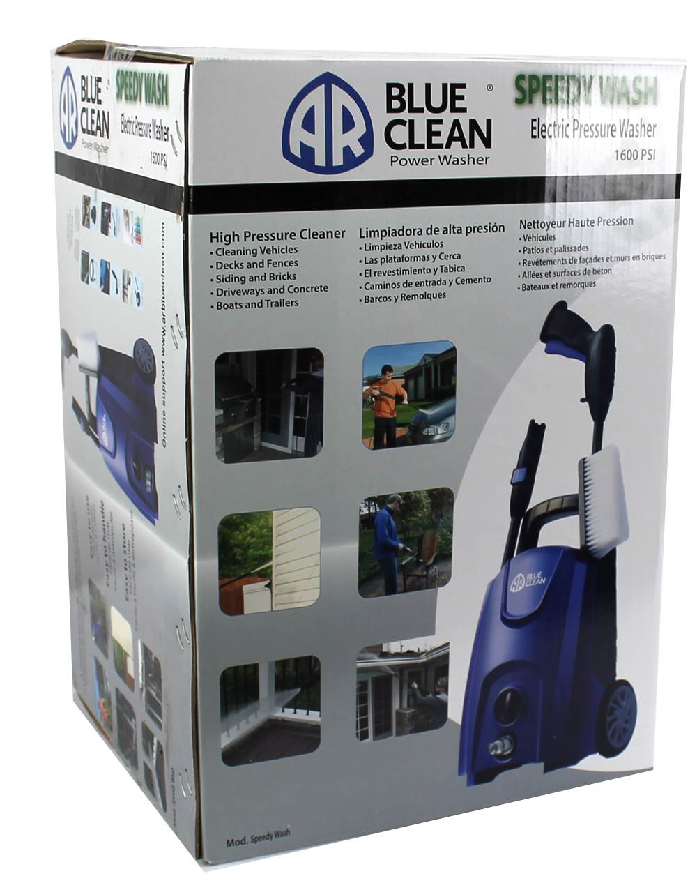 AR Blue Clean Speedy Wash 1600 PSI 1.45 GPM Electric Pressure Washer (Open Box)
