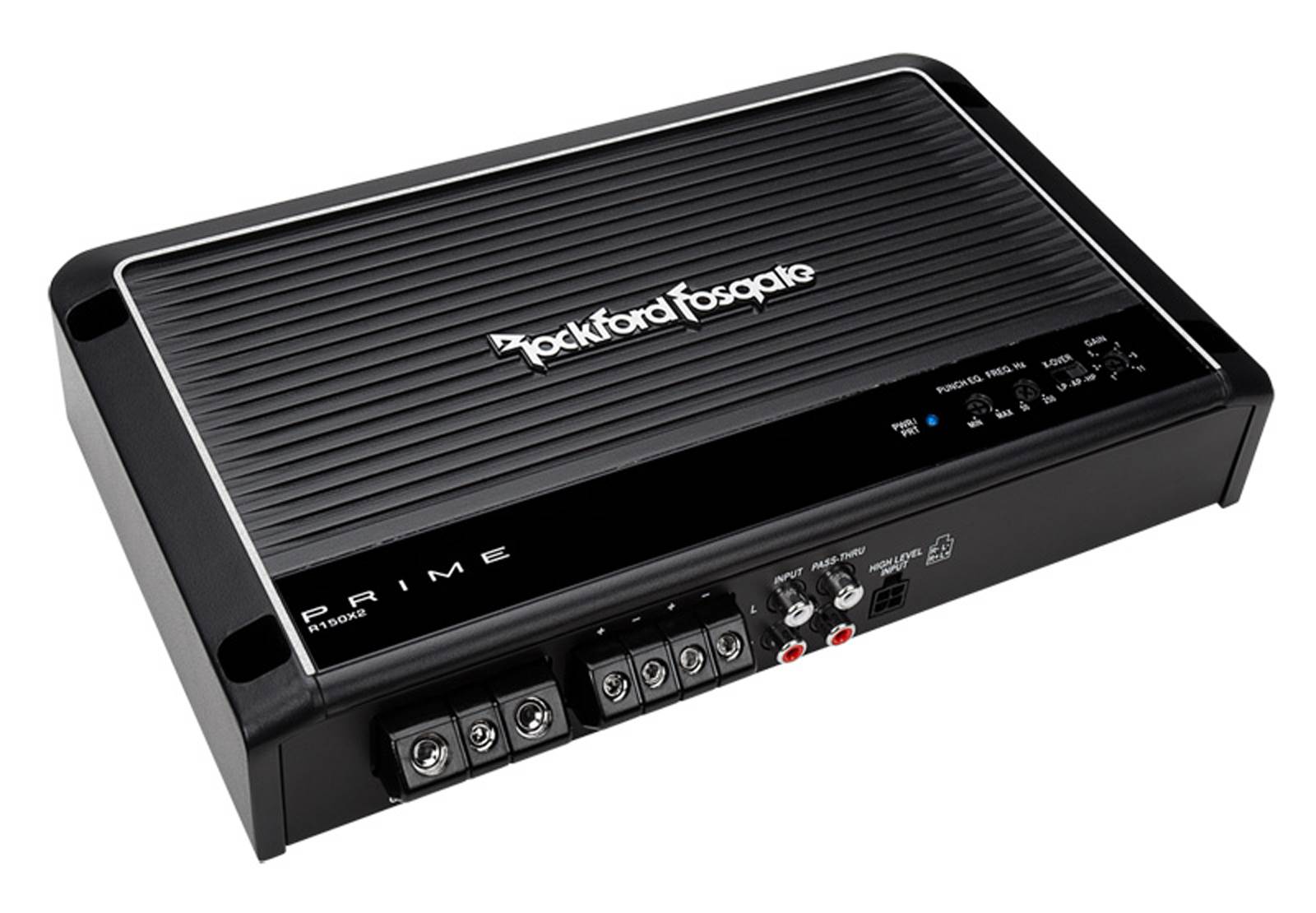 Rockford Fosgate Prime R150X2 R150 150 Watt RMS 2-Channel Car Amplifier+Amp Kit