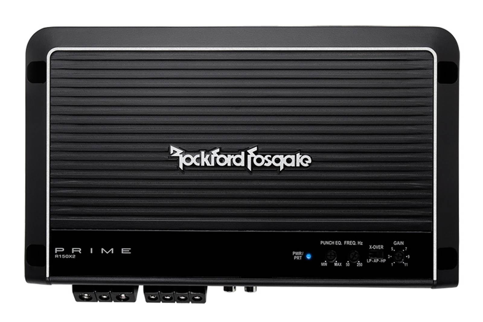 Rockford Fosgate R150X2 2 Channel Amp Car Amplifier + Wiring Kit + Capacitor