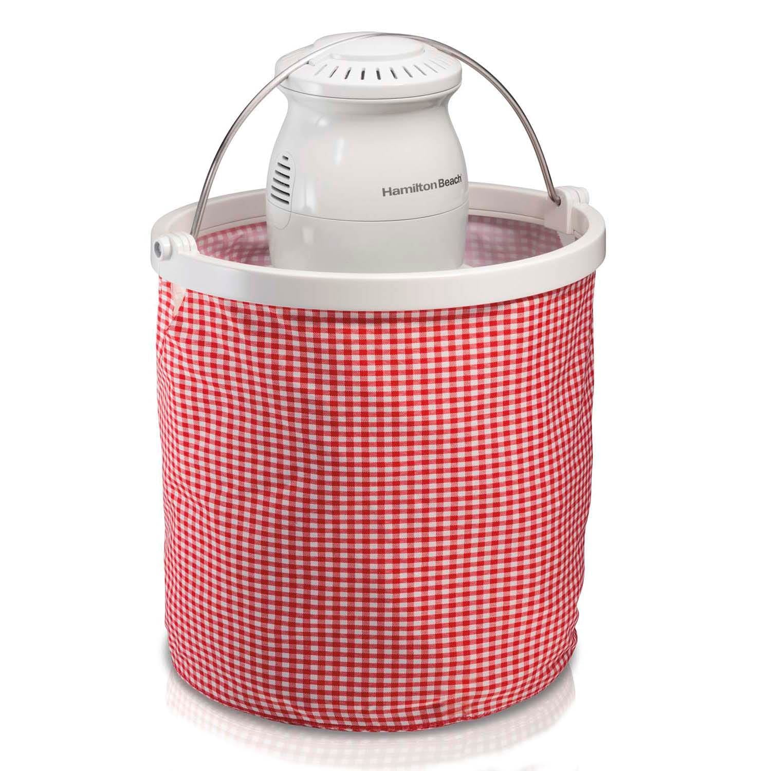 Hamilton Beach 68990 4 Quart Sherbet, Gelato, & Ice Cream Maker (Open Box)