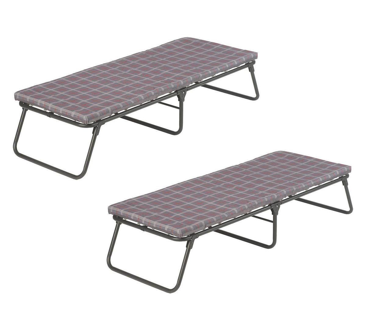 (2) COLEMAN Portable ComfortSmart Steel Frame Camping Folding Cots | 25" x 69"