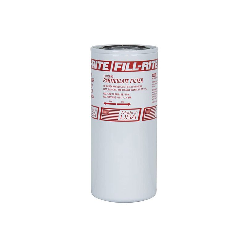 Fill-Rite F1810PM0 1 In 18 GPM 10 Micron 50 PSI Particulate Spin On Fuel Filter