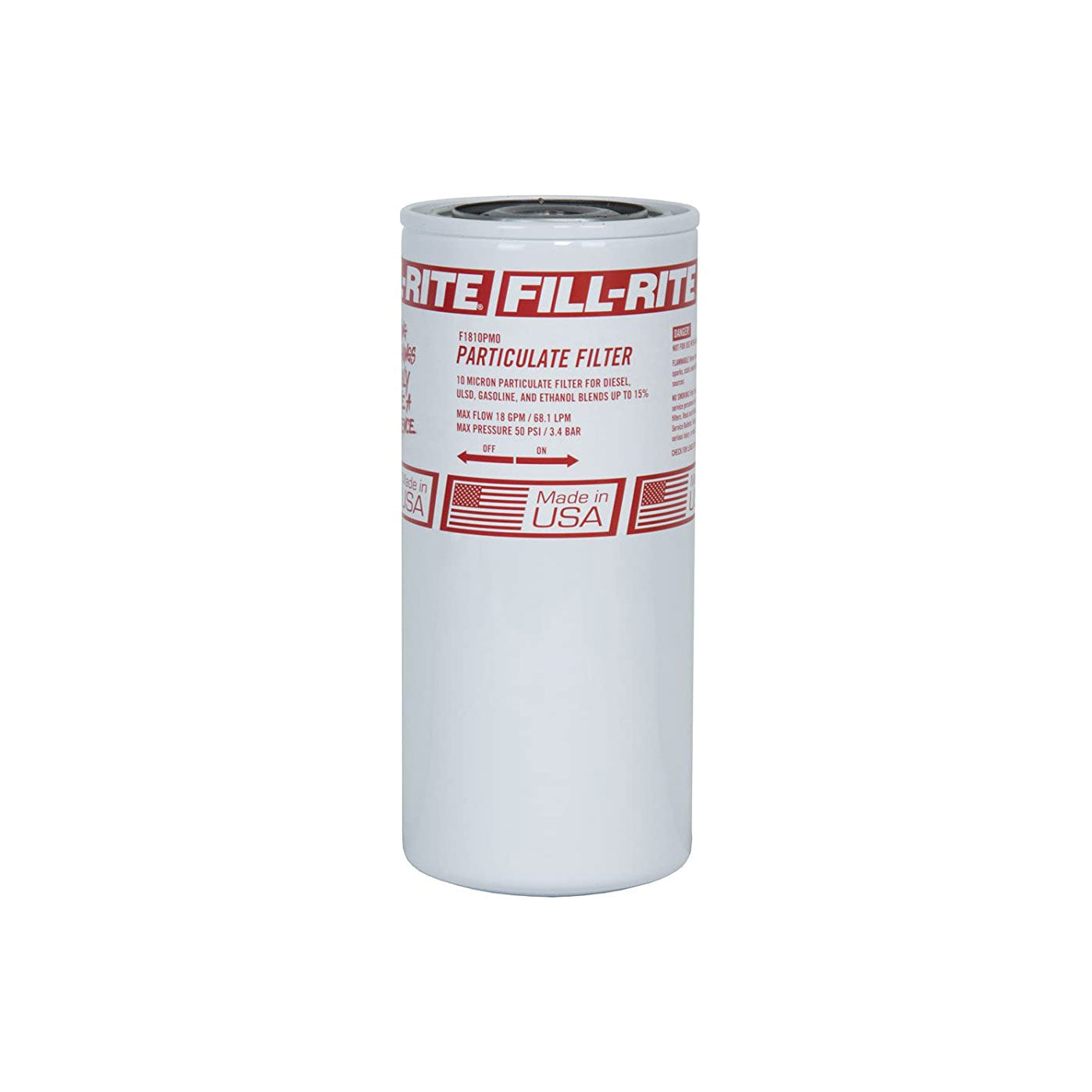 Fill-Rite 1 In 18 GPM 10 Micron 50 PSI Particulate Spin On Fuel Filter (6 Pack)