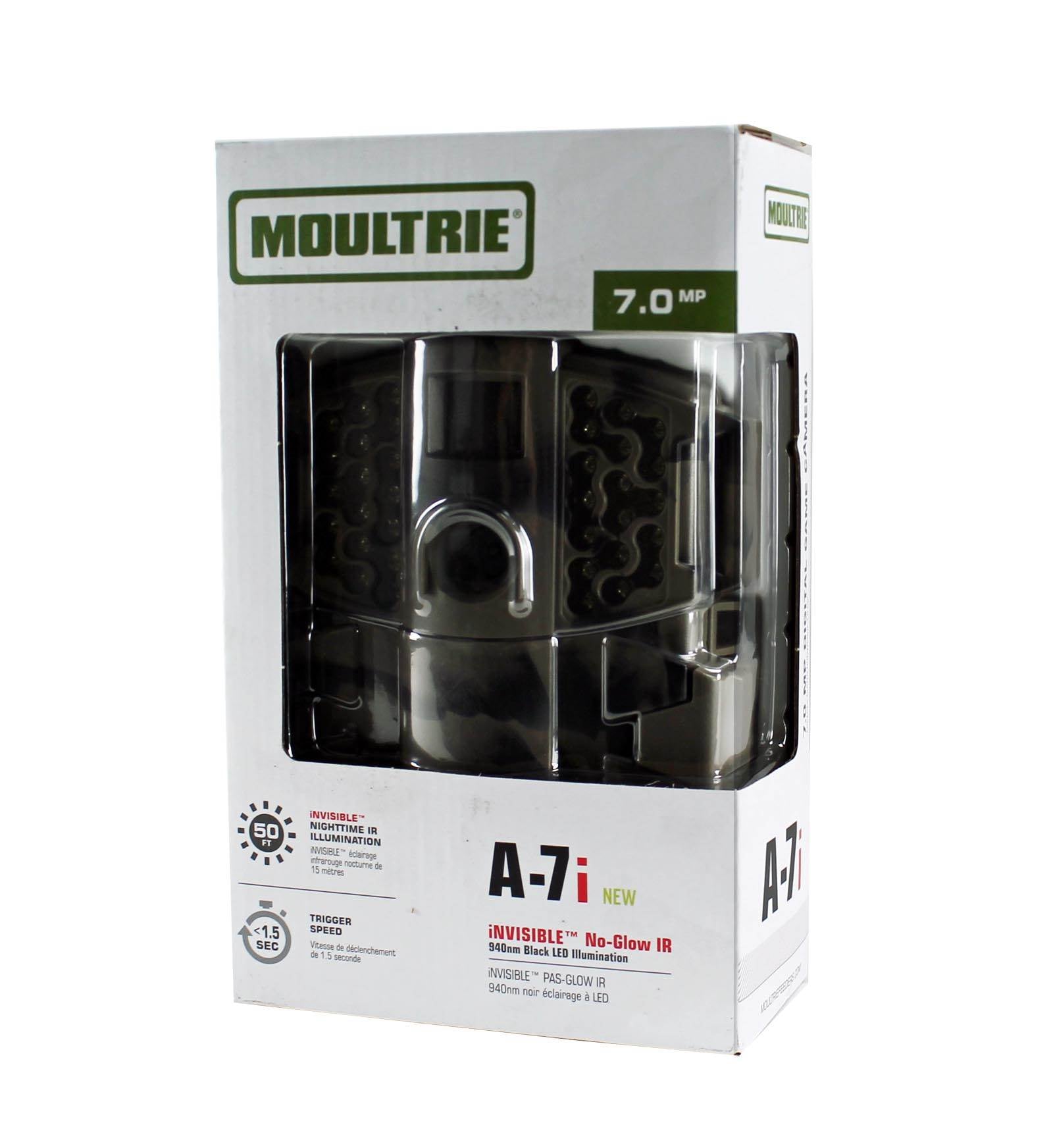 Moultrie Game Spy A-7i No Glow Invisible Infrared 7MP Game Camera + Security Box