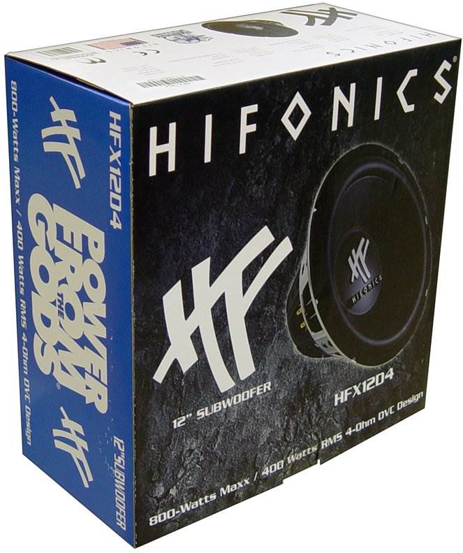 2) HIFONICS HFX12D4  12" 1600W Car Audio DVC Subwoofers Subwoofers + Ported Box