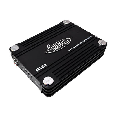 NEW Lanzar DCT252 3000 Watt Amp 2 Channel Car Audio Amplifier + 4 Ga Wiring Kit