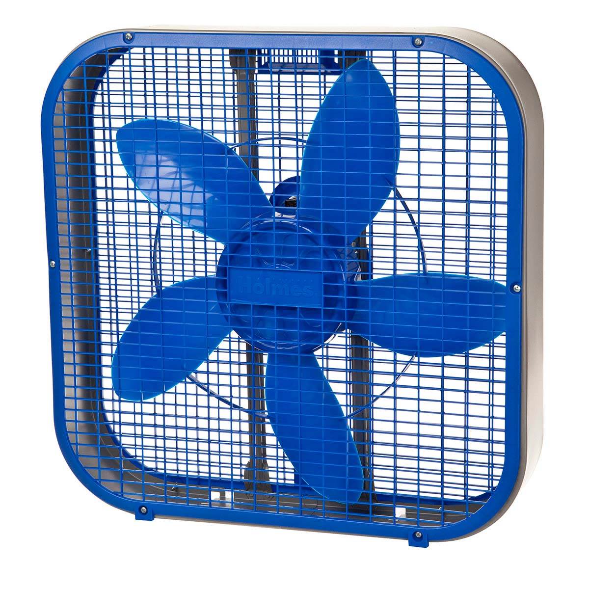 Holmes HABF20 20 Inch 3 Speed Durable Air Circulator Metal Box Fan - Blue