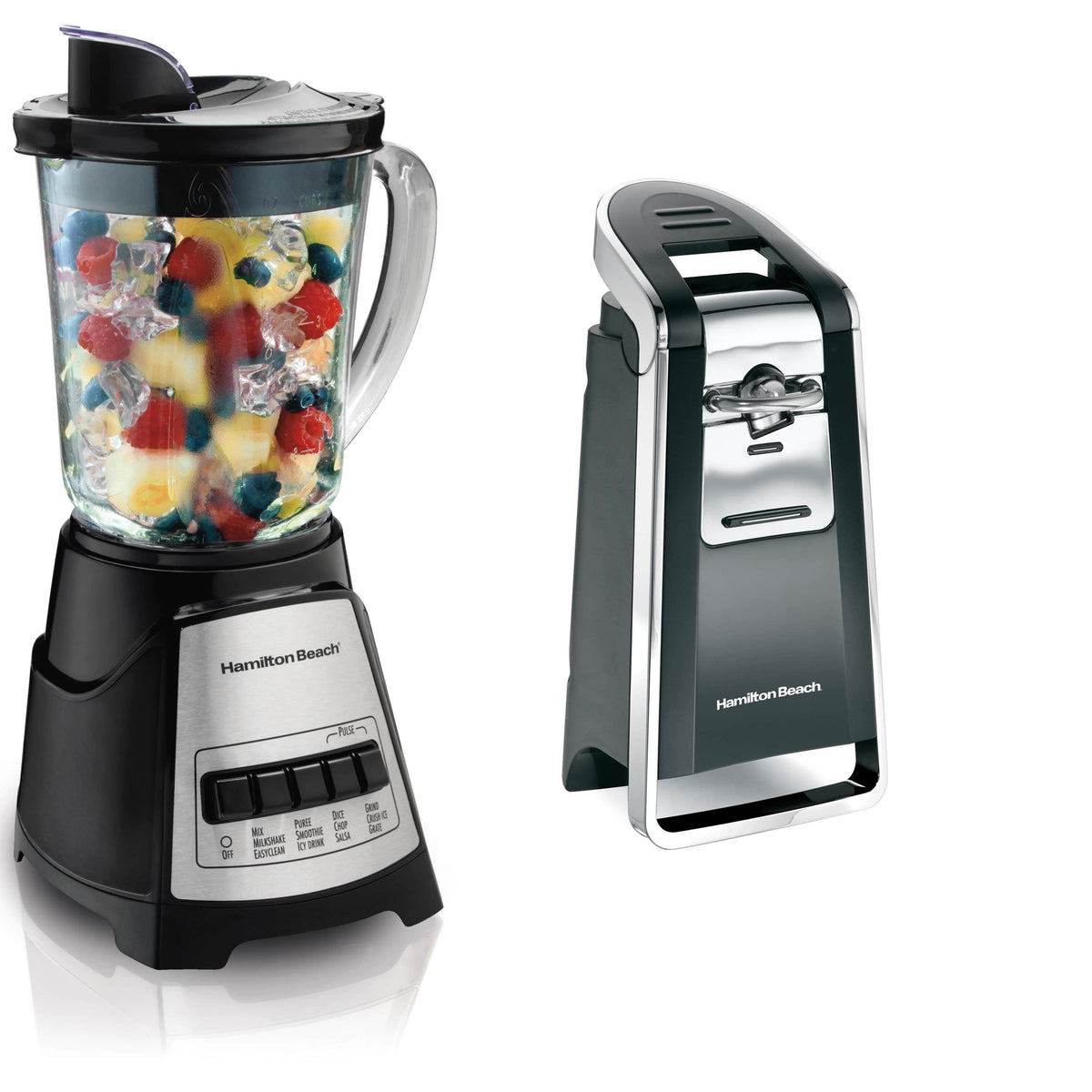 Hamilton Beach Power Elite Multi-Function Blender with Smooth Touch Can Opener