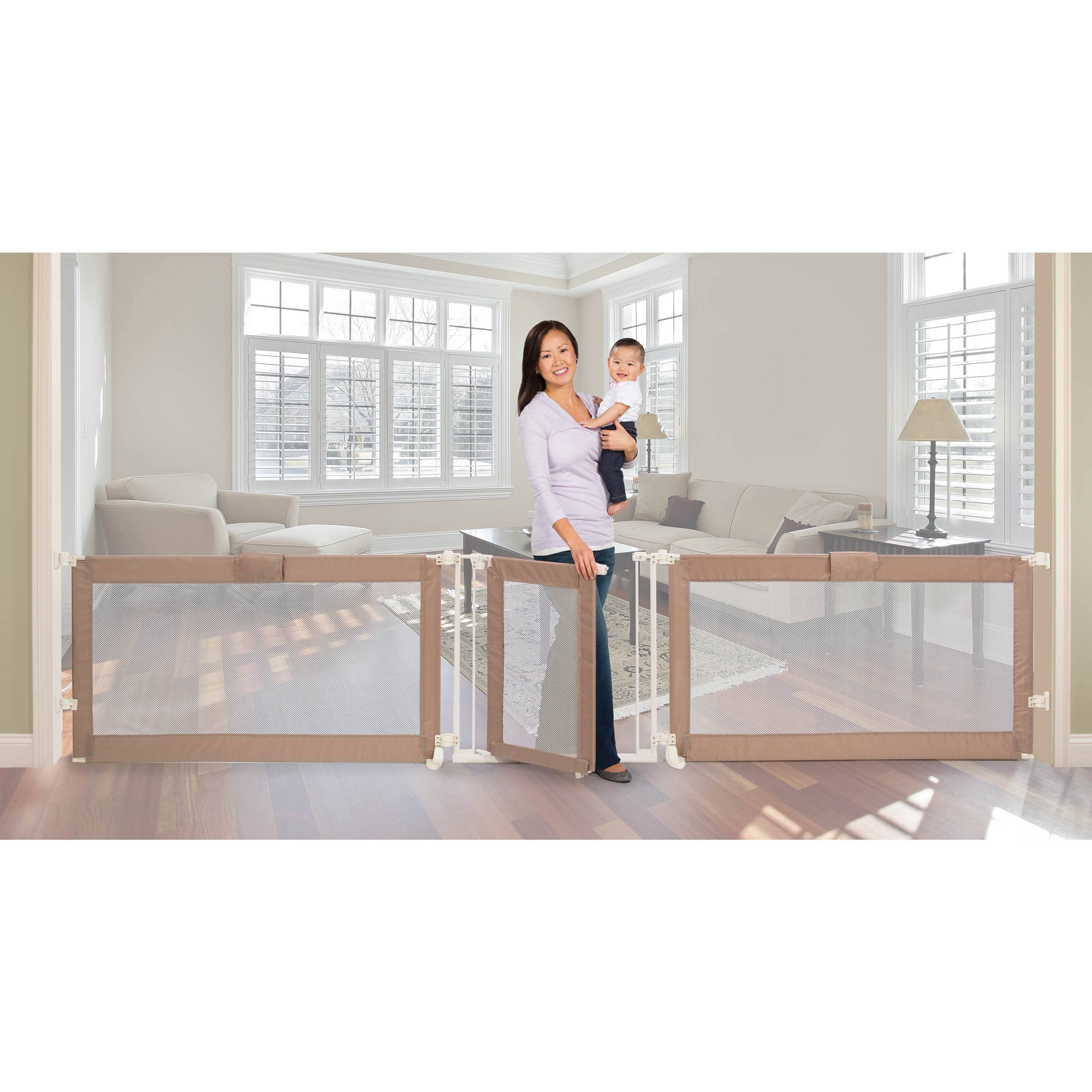 Summer Infant Custom Fit Walk-Thru Extra Wide 141" Baby/Pet Gate - Open Box