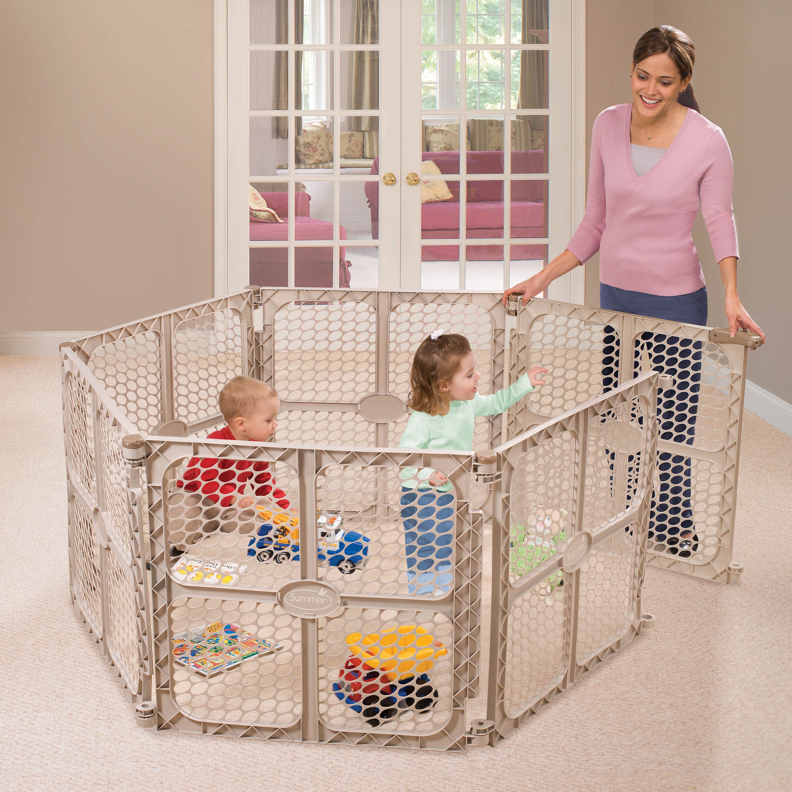 Summer Infant Secure Surround 6-Panel PlaySafe Baby/Child Playard - Lightly Used