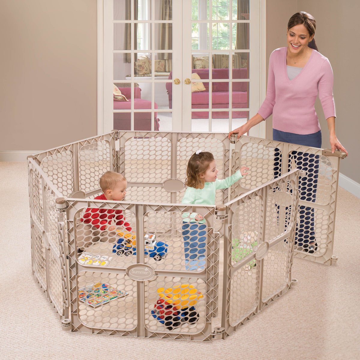 Summer Infant 07244 Secure Surround 6-Panel Baby/Child Playard - Open Box