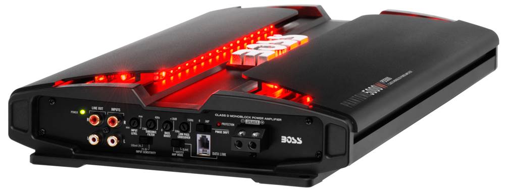 Boss Audio PD5000 Phantom 5000W Monoblock D Car Audio LED Amplifier with Remote