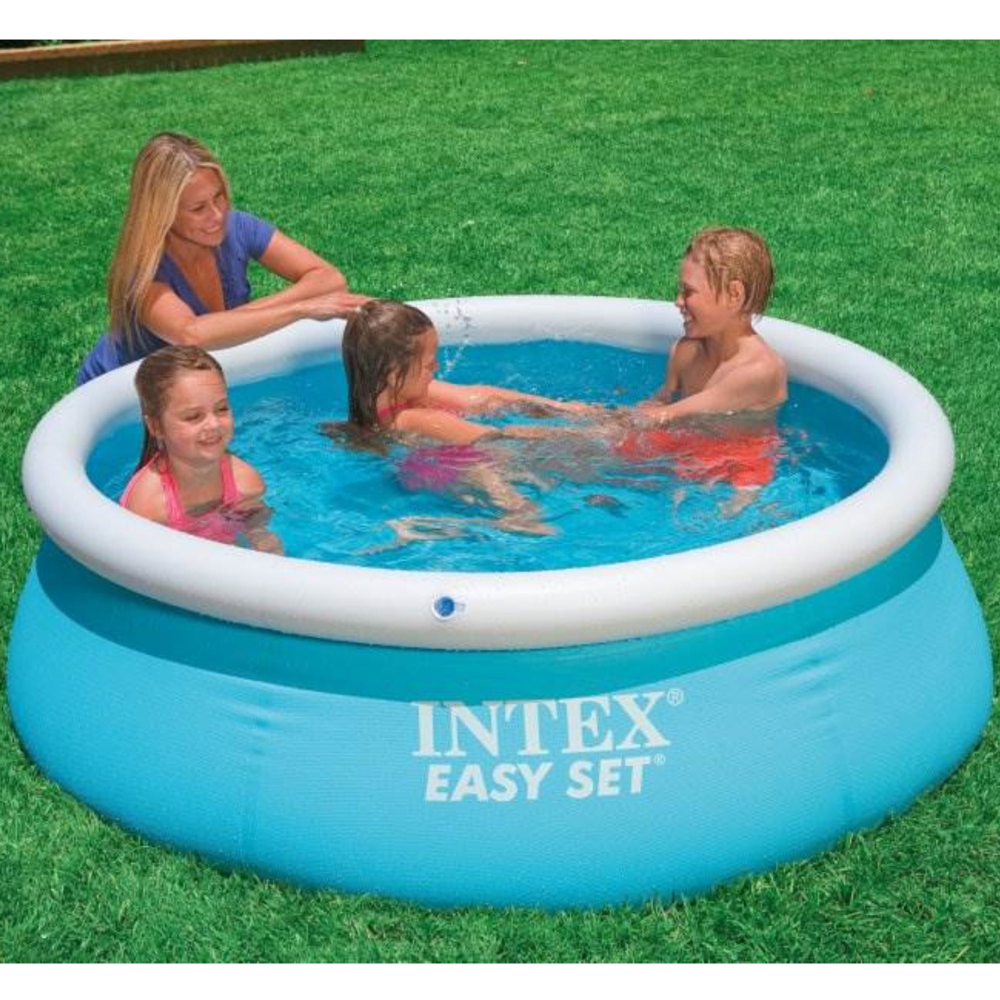 Intex Easy Set 6' x 20" Inflatable Outdoor Swimming Pool w/ 330 GPH Filter Pump - VMInnovations