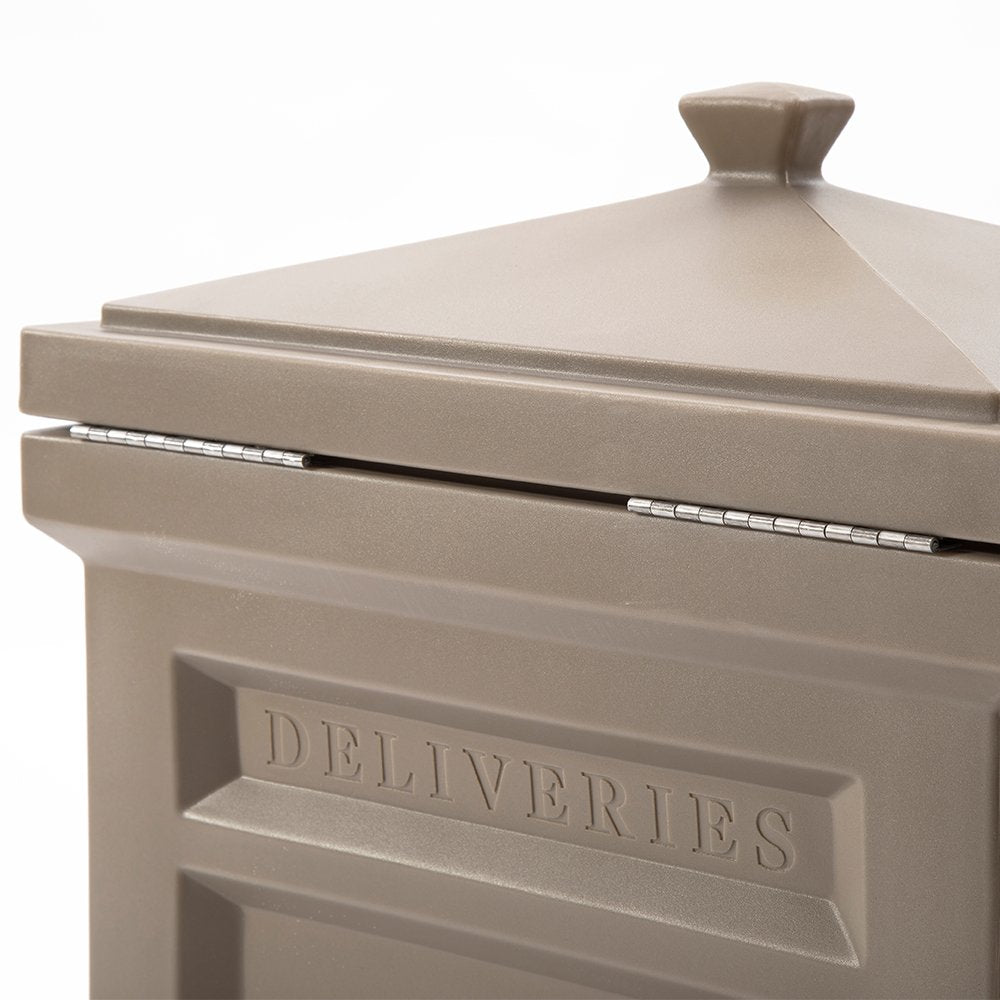 Step2 Deluxe Outdoor Mail Package Delivery Box Container, Rich Mocha (Open Box)