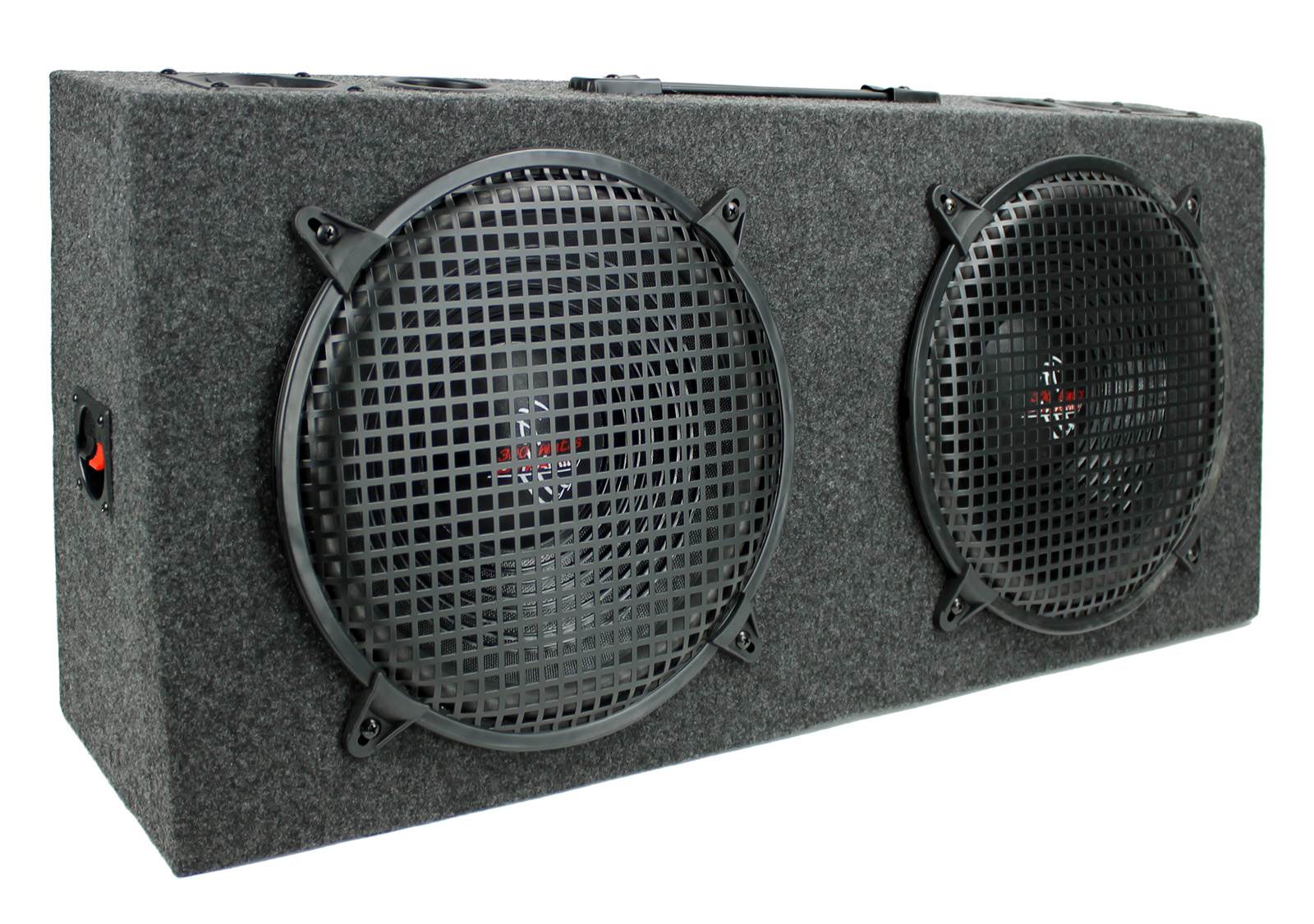 Pyramid PP12 Dual 12" 300W Subs Car Subwoofers + 2 Channel Amplifier + Wiring