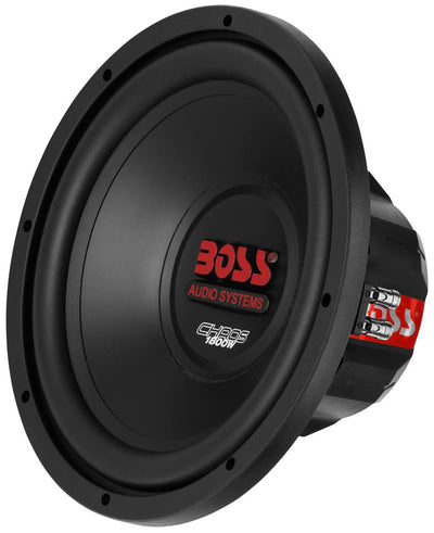 2) Boss CH12DVC 12" 3600W Car Subwoofers Subs+Sealed Box Enclosure+Amp+Amp Kit