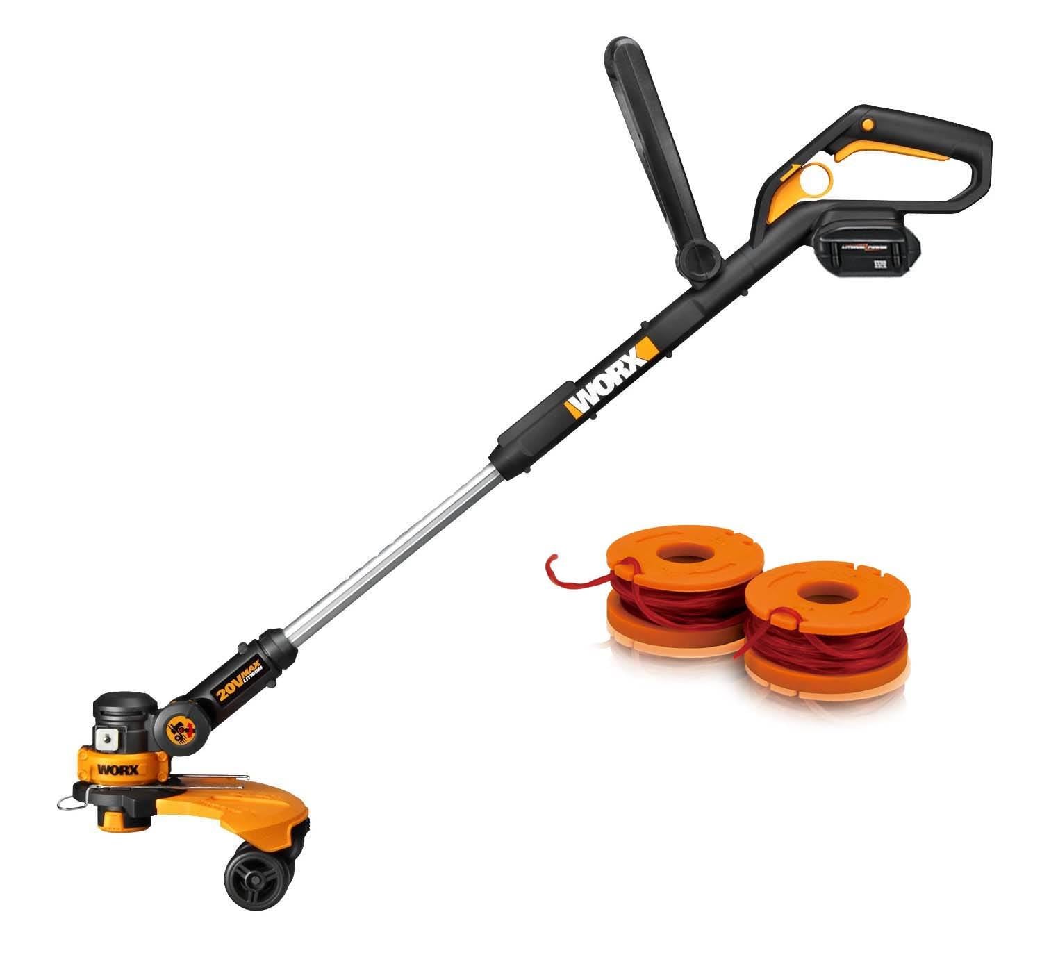 WORX WG175 32V Lithium Cordless Grass Trimmer Edger w/20 Replacement Spools
