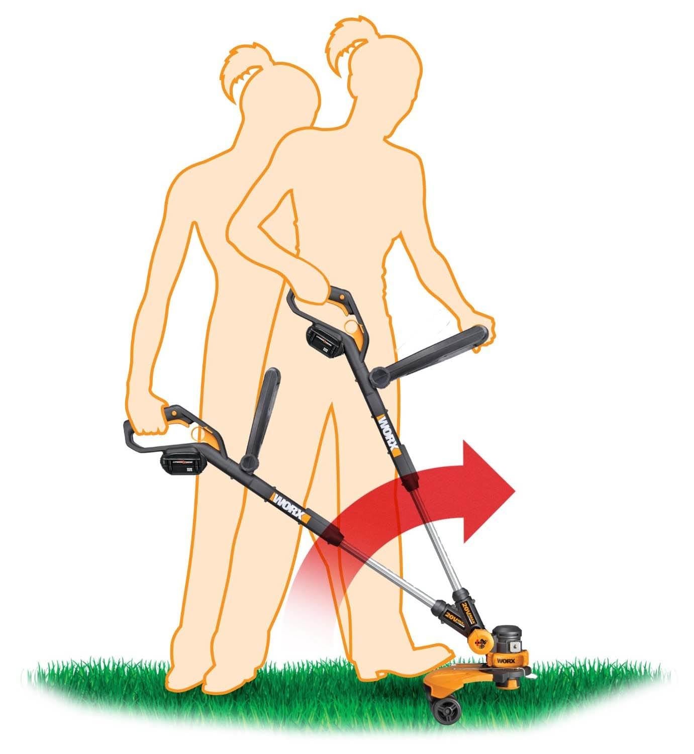 WORX WG175 32V Lithium Cordless Grass Trimmer Edger w/20 Replacement Spools