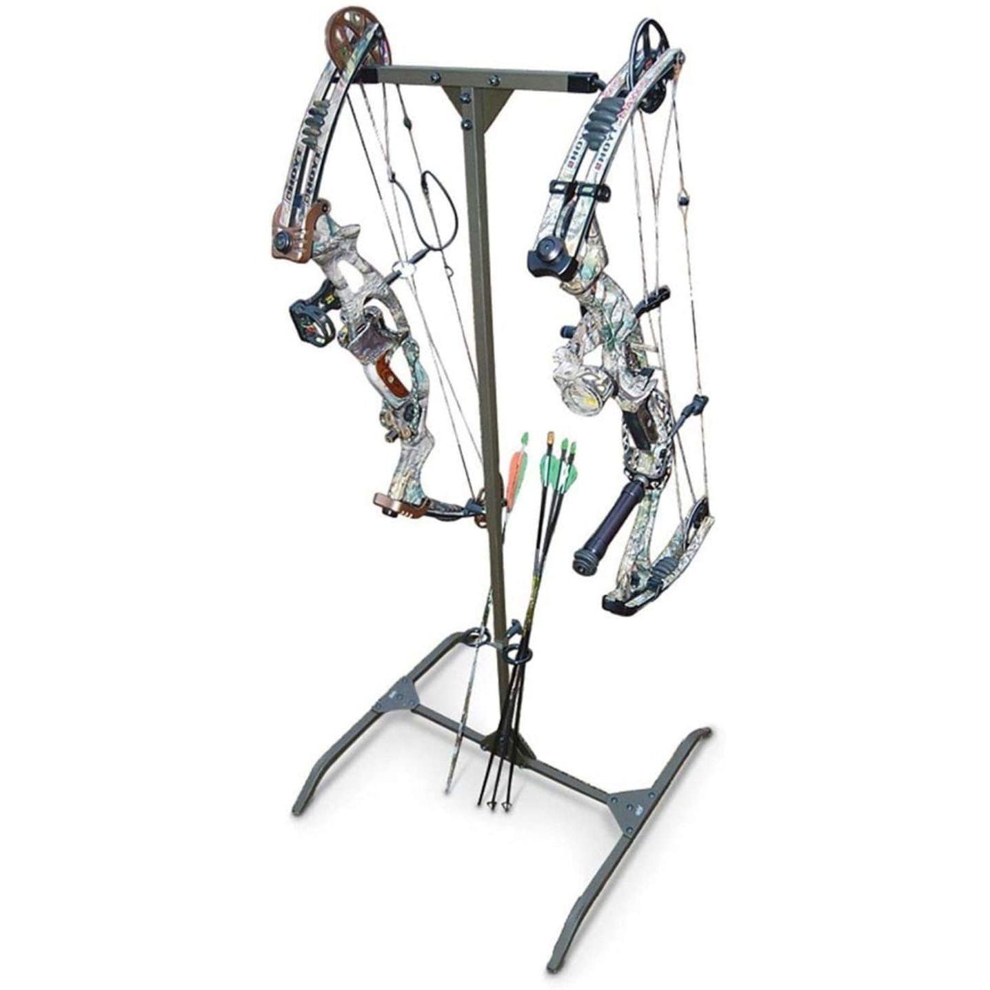 Morrell Targets Archery Bag Target, HME 30 Inch Bag Stand, and Bow Storage Rack - VMInnovations