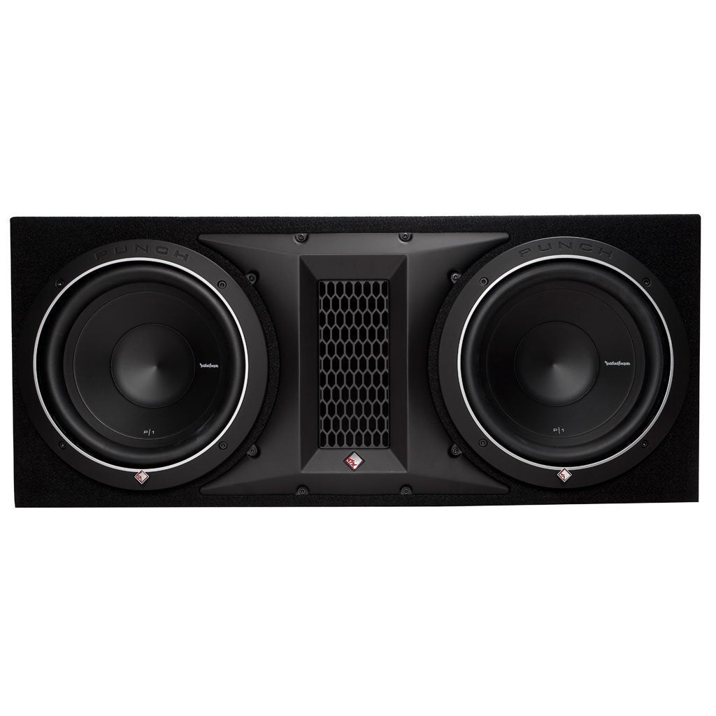 Rockford Fosgate 1000W Punch Dual P1 10 Inch Loaded Subwoofer Enclosure P1-2X10