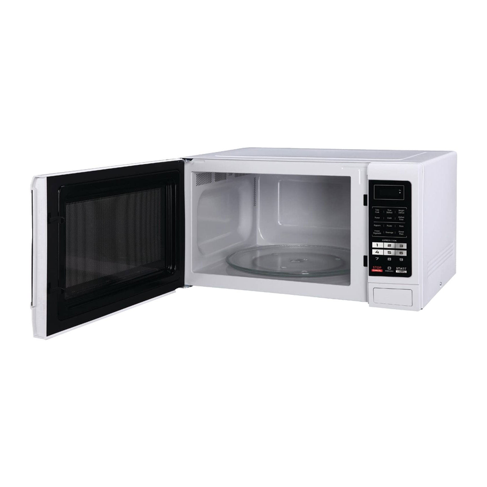 Magic Chef 1100 Watt 1.6 Cubic Feet Digital Countertop Microwave, White (Used) - VMInnovations