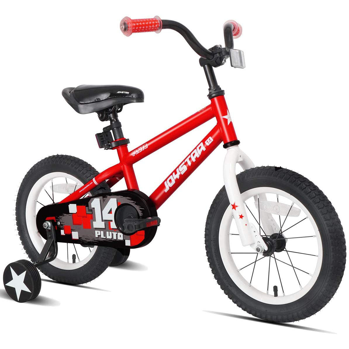 JOYSTAR Pluto Series 18-Inch Ride-On Kids Bike w/ Kickstand, Red (Used)