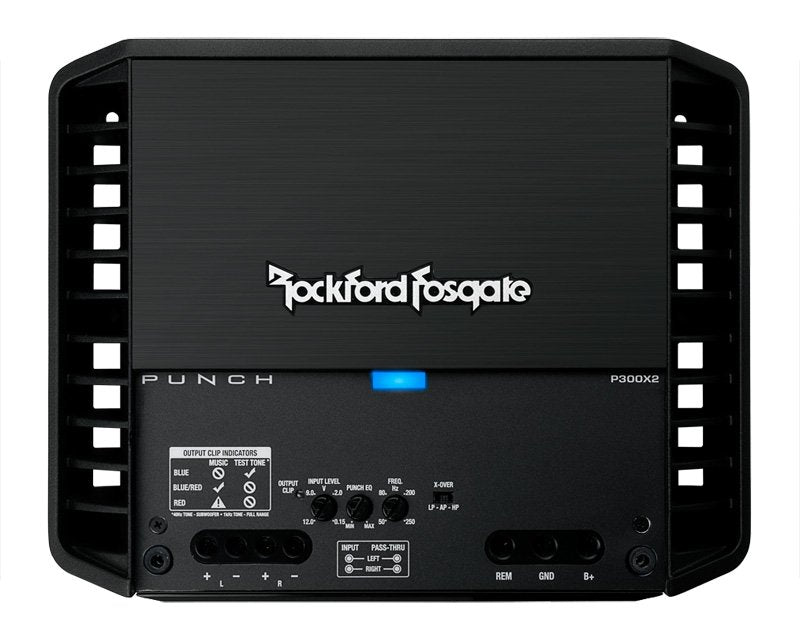 New Rockford Fosgate P300X2 300W 2 Channel Car Amp AB Power Audio Amp (2 Pack)