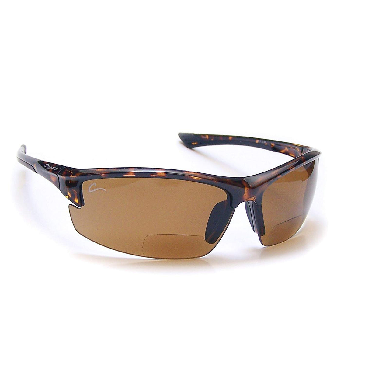 Coyote Eyewear Polarized Reader Premium Sunglasses, Tortoise & Brown (Open Box)