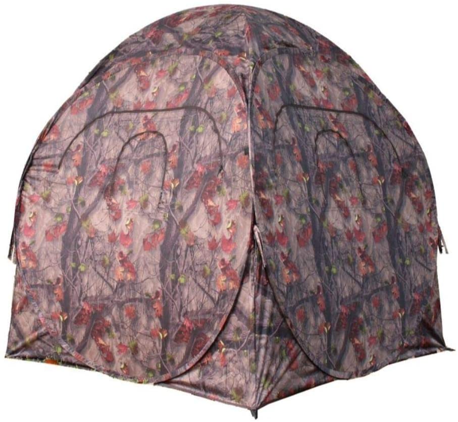 HME Portable Steel 2 Person Pop Up JM Camo Deer Hunting Hub Ground Blind(2 Pack)