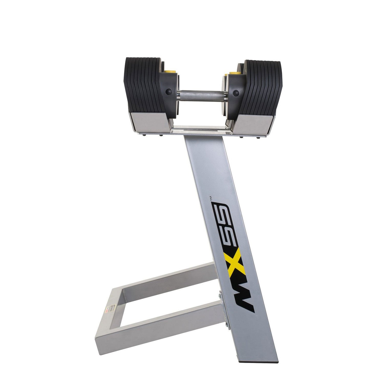 MX Select MX-55 Pro Style Adjustable Dumbbell Set w/ 10 to 55 Pound Range, Black
