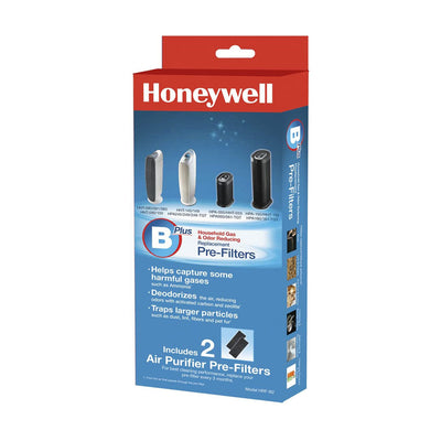 Honeywell HRF-B2 Filter B Odor and Gas Reducing Air Pre Filter, 2 Pack(Open Box)