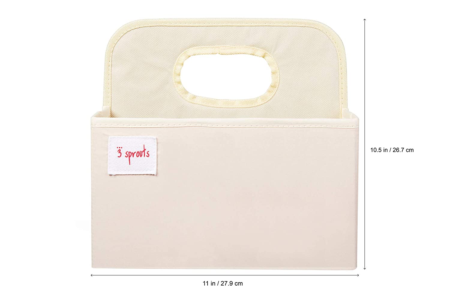 3 Sprouts UDOWHL Polyester Divided Portable Diaper Caddy with Blue Whale Design