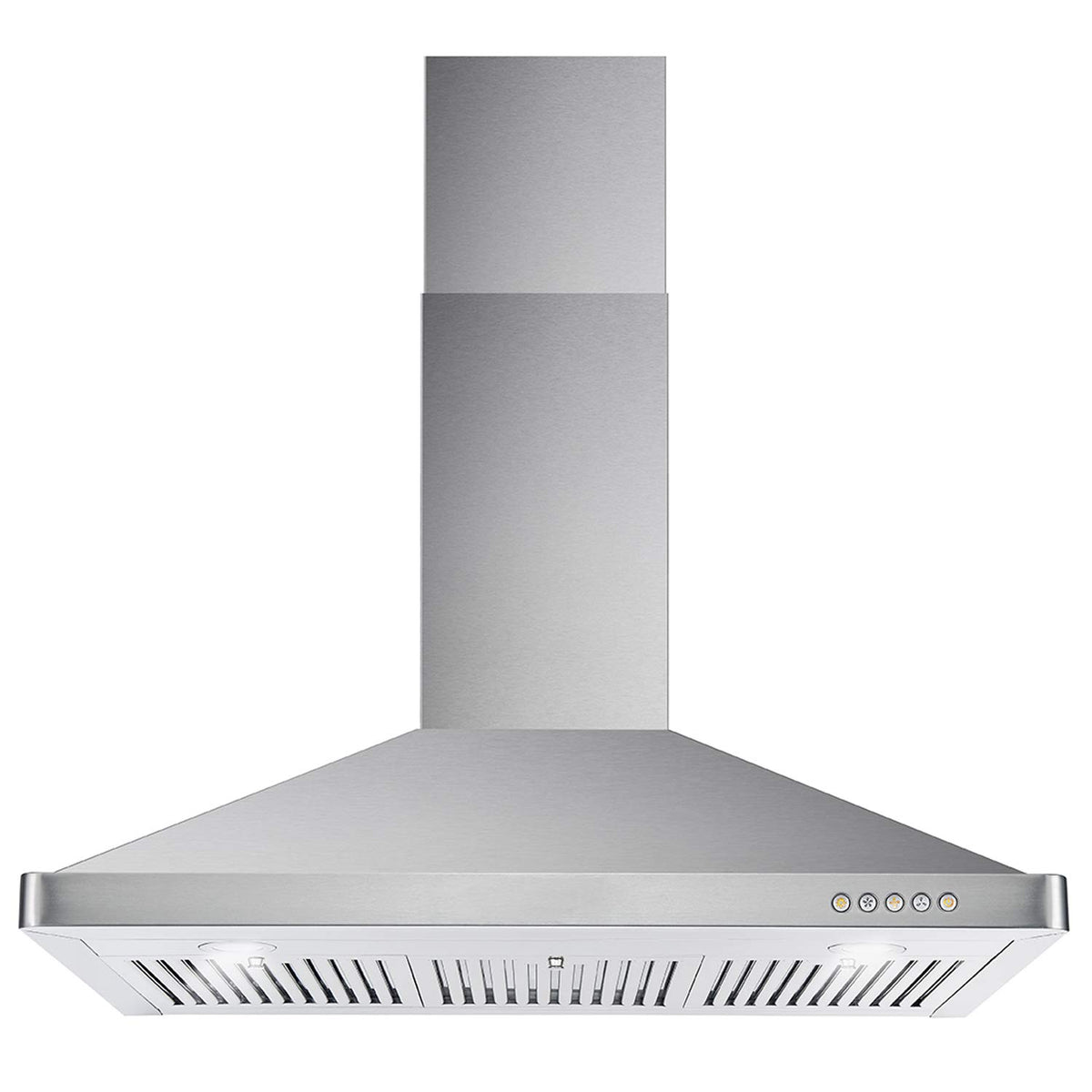 Cosmo 36 In Wall Mount Range Hood with Push Control, Stainless Steel (Open Box)