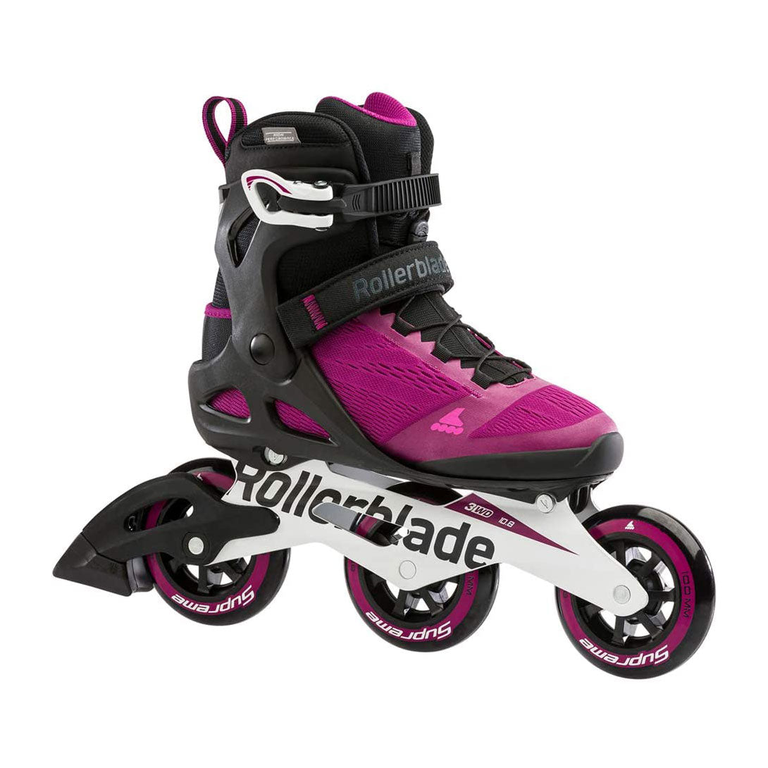 Rollerblade Macroblade 100 3WD Womens Adult Fitness Inline Skate Size 7, Violet (Refurbished)