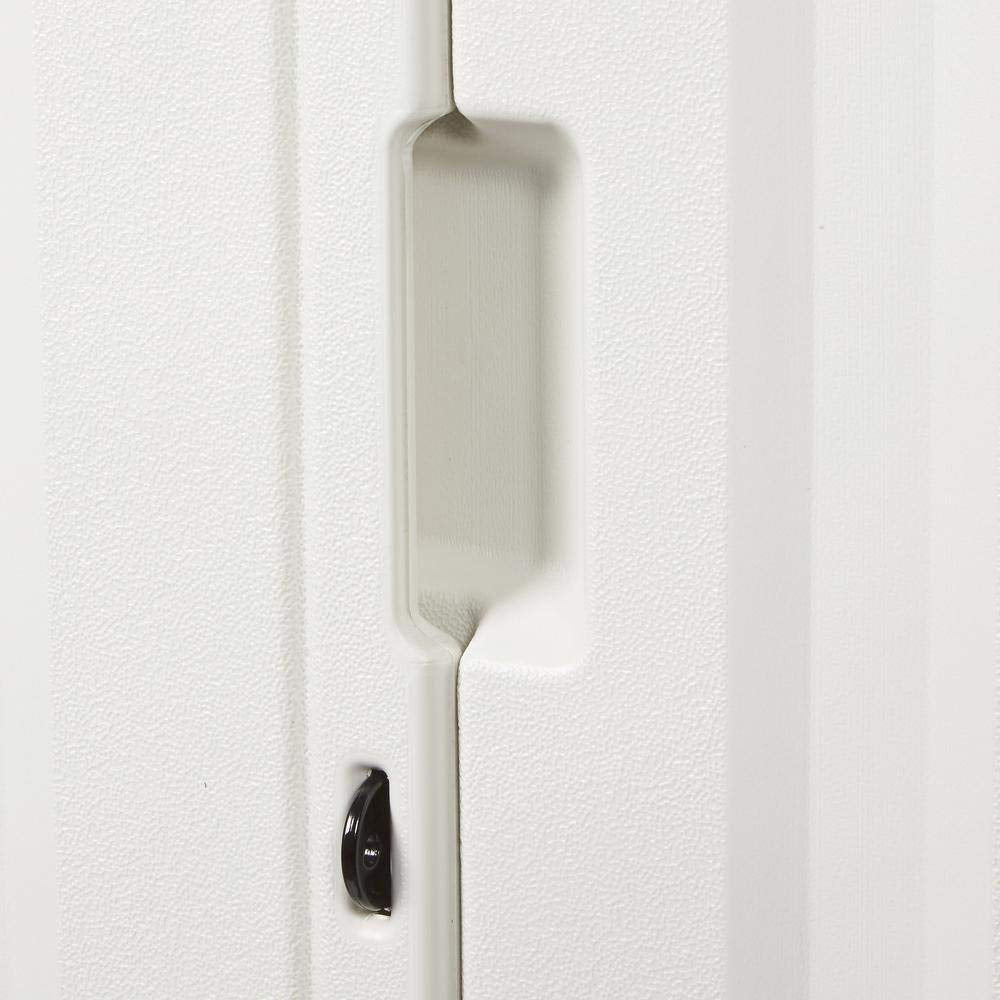 Rubbermaid 7' x 3' Double Wall Plastic Outdoor Storage Shed and Accessories