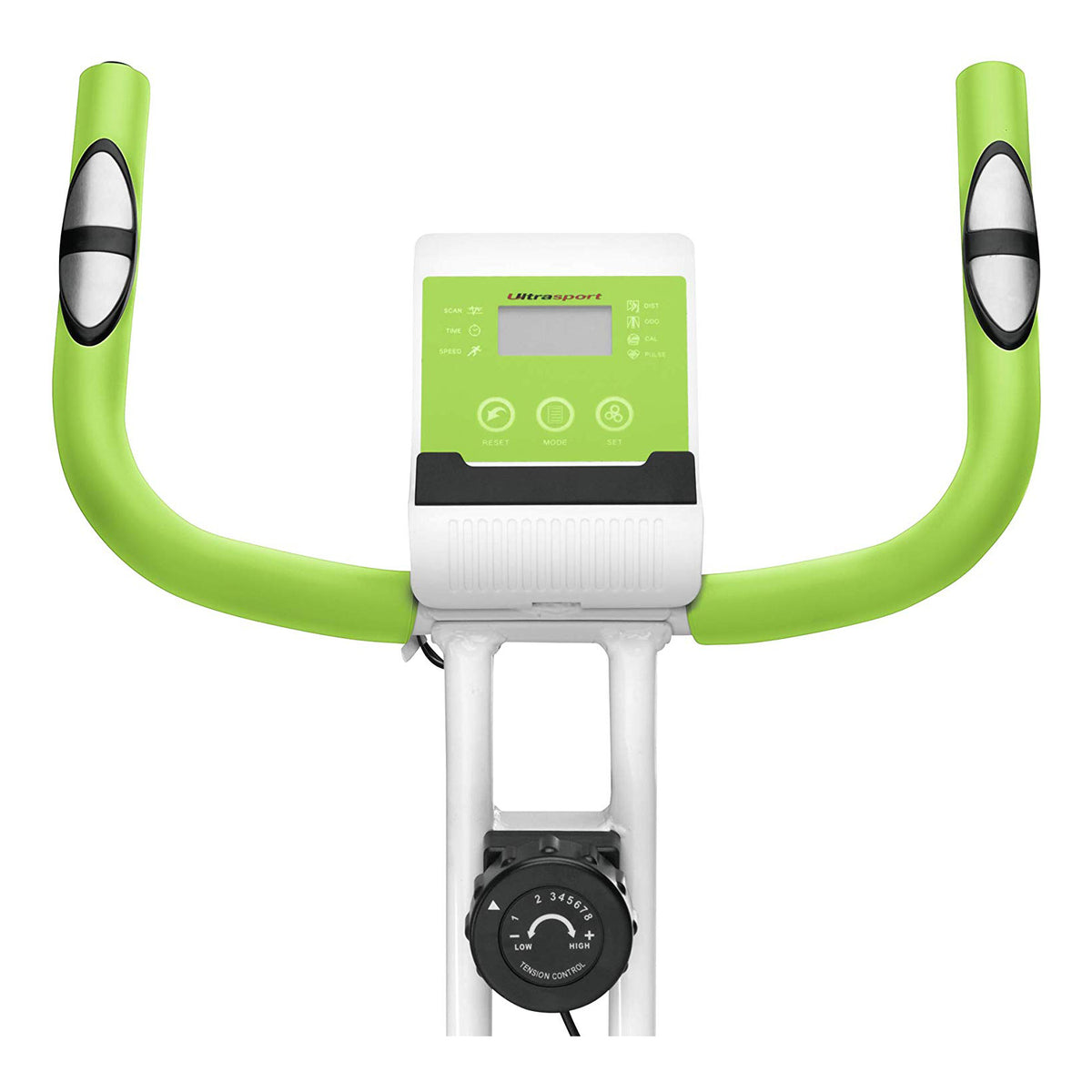 Marcy Foldable Home Gym Upright Exercise Bike with Adjustable Resistance, Green