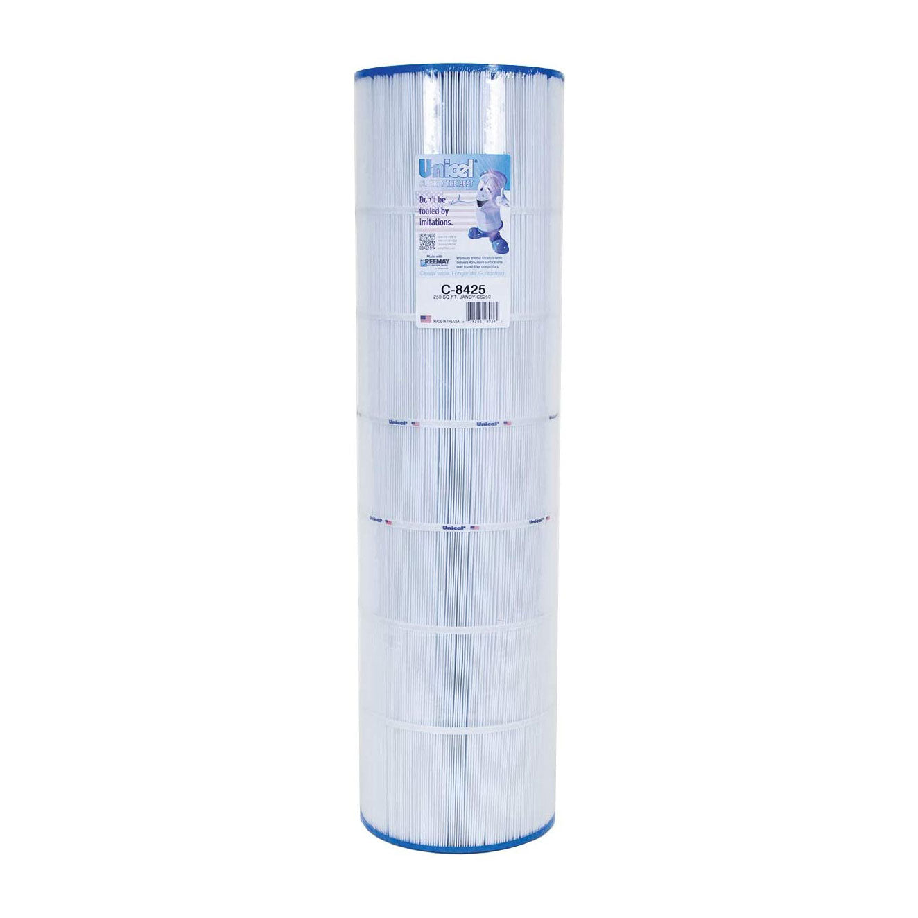 Unicel C-8425 Replacement 200 Sq Ft Swimming Pool Filter Cartridge, 250 Pleats - VMInnovations