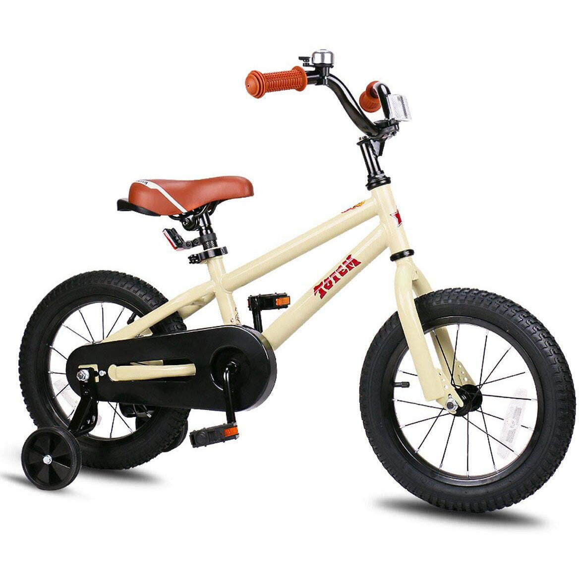 JOYSTAR Totem Series 16" Kids Bike w/ Training Wheels, Ivory (Open Box) - VMInnovations